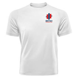 British Powerlifting Team T-Shirt in White