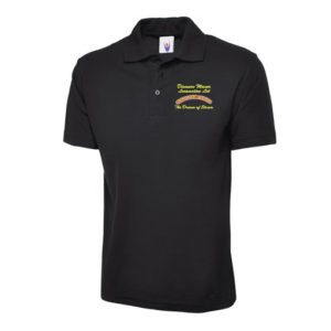 Dinmore Manor Men's Polo Shirt in Black