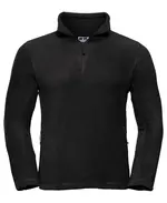 Black Outdoor fleece quarter zip.