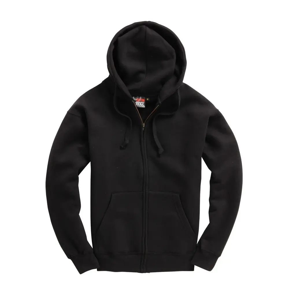 Black Full Zip Premium hoodie