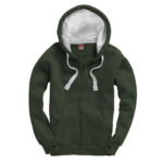 Bottle Green Ultra Premium Zip Hoodie