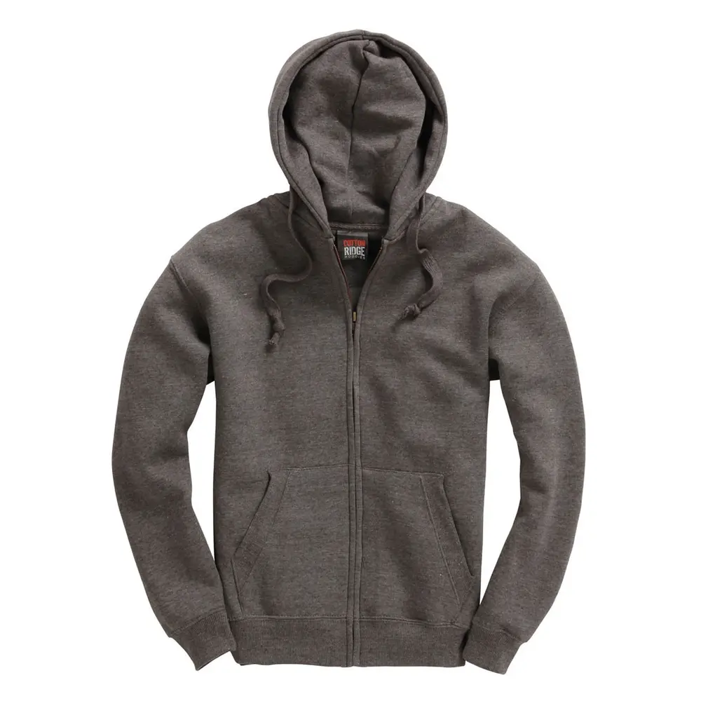 Charcoal Full Zip Premium hoodie