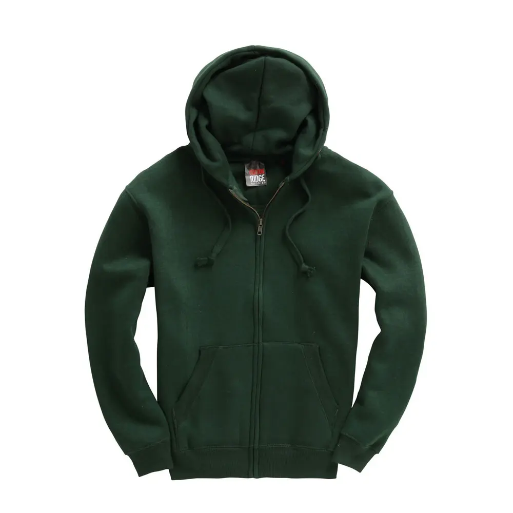 Forest Green Full Zip Premium hoodie