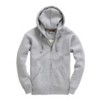 Grey Full Zip Premium hoodie