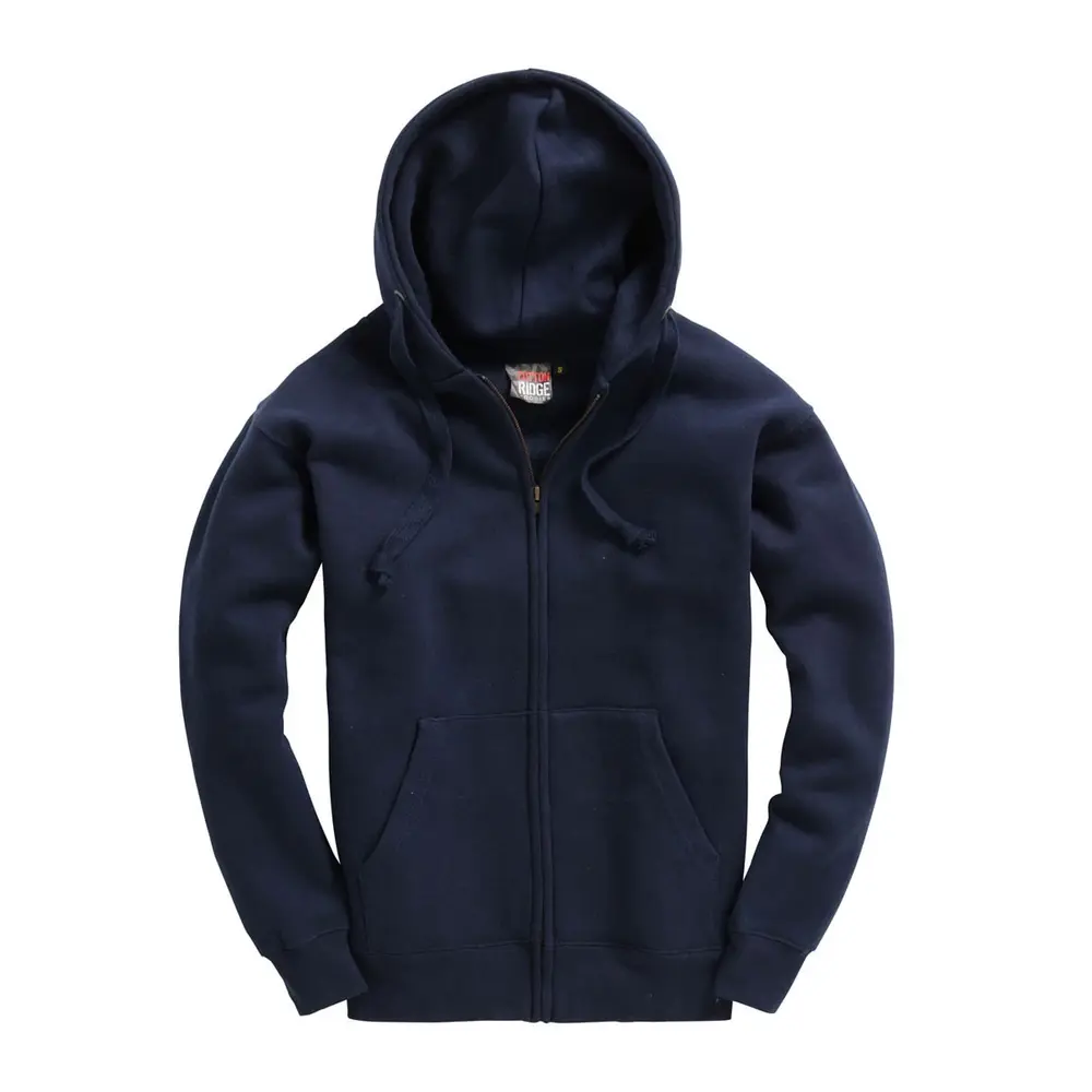 Navy Full Zip Premium hoodie