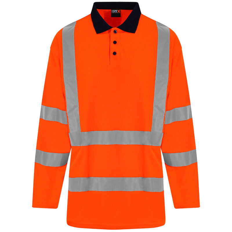 Hi Viz long sleeve polo