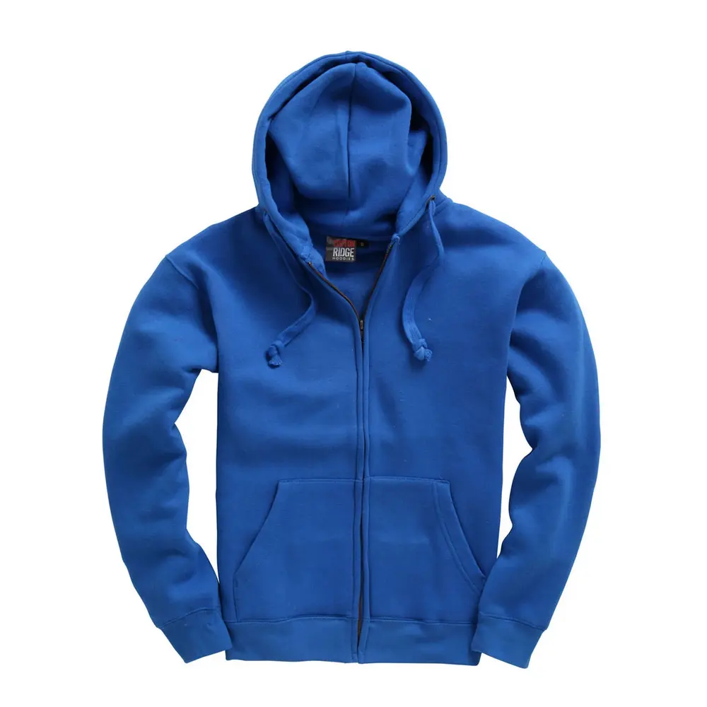 Royal Blue Full Zip Premium hoodie