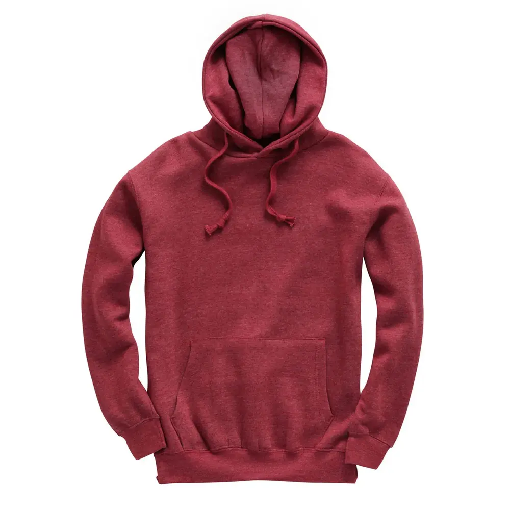 Wine Melange cottonridge heavyweight hooded top