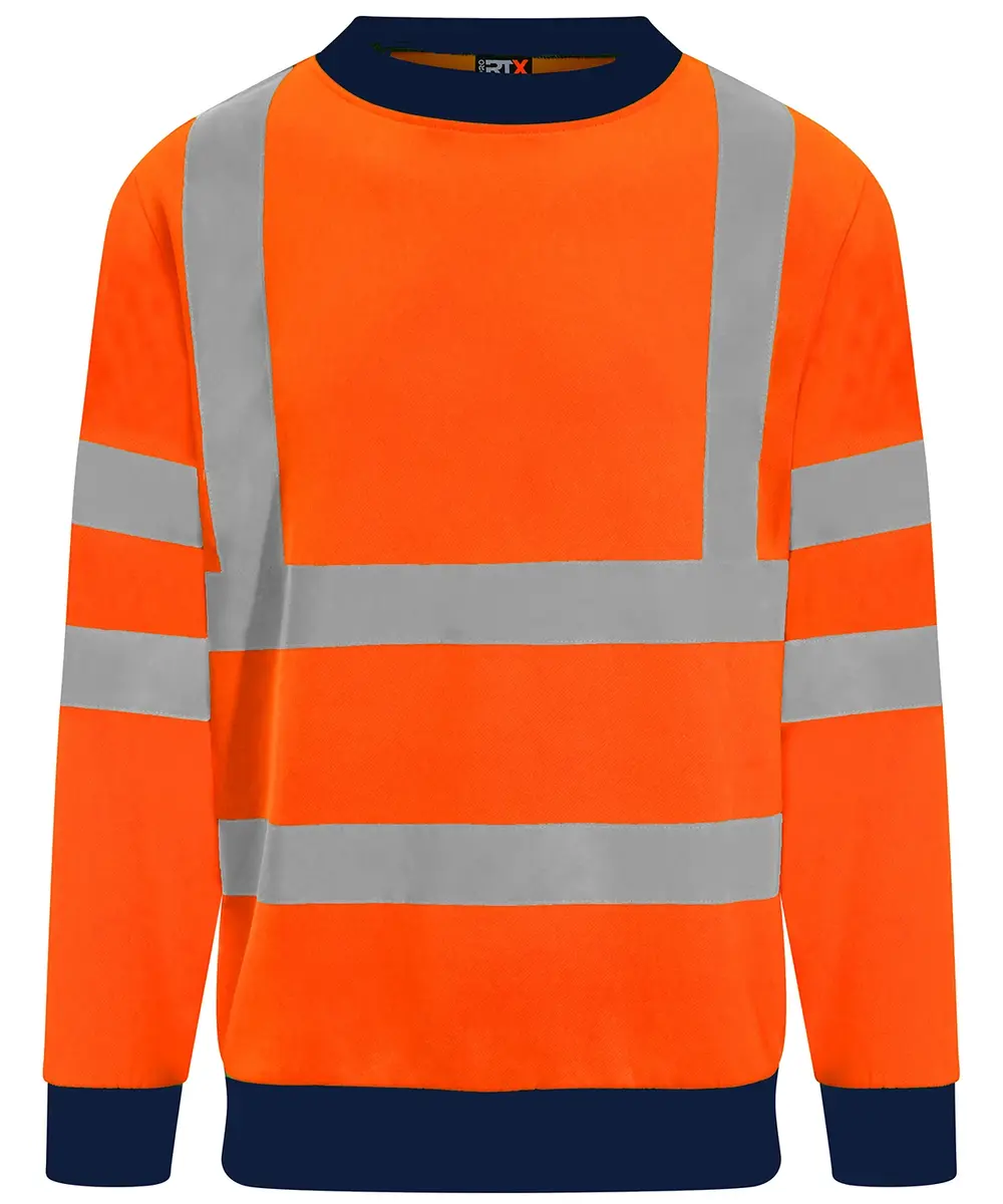 Orange High visibility sweatshirt