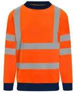 Orange High visibility sweatshirt