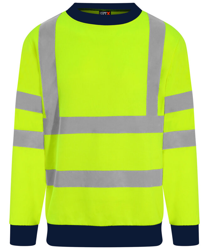 Yellow High visibility sweatshirt