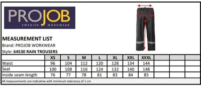 4530 SIZE GUIDE