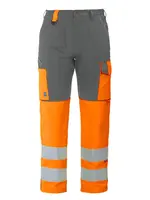 6501 Waist20Pants EN ISO 20471 CLASS 2 Orange Grey
