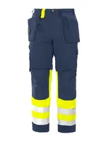 6502 Waist20Pants EN ISO 20471 CLASS 1 Yellow Navy