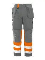 6502 Waist20Pants EN ISO 20471 CLASS 1 Orange Grey
