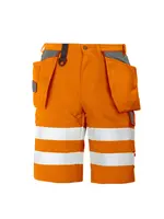 6503 SHORTS EN ISO 20471 CLASS 2 1 Orange Grey