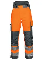 6514 PADDED Waist20Pants EN ISO 20471 CLASS 2 Orange Grey