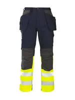 6522 Waist20Pants EN ISO 20471 CLASS 1 Yellow Navy