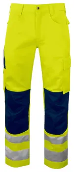 6532 Waist20Pants EN ISO 20471 CLASS 2 Yellow Navy