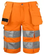 6535 SHORTS EN ISO 20471 Class 2 1 Orange Black
