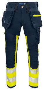 6540 Waist20Pants EN ISO 20471 CLASS 1 Yellow Navy