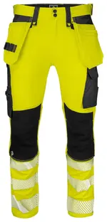 6571 Waist20Pants Stretch EN ISO 20471 CLASS 2 Yellow black