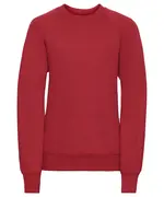 Bright Red Russell Classic Sweatshirt