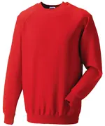 Bright Red Ragland Sweatshirt
