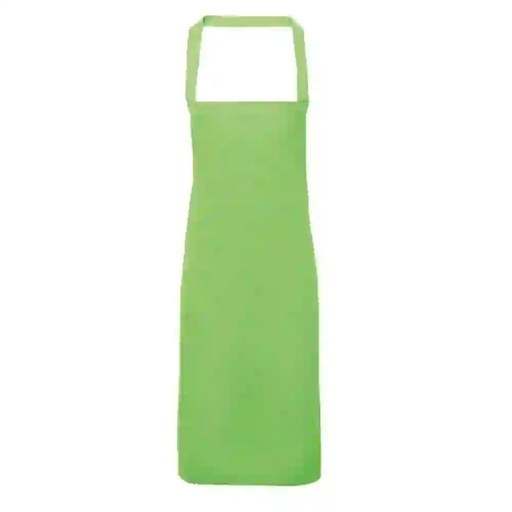 Lime Bib Apron, 100% Cotton