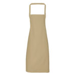 Khaki Bib Apron 100% Cotton