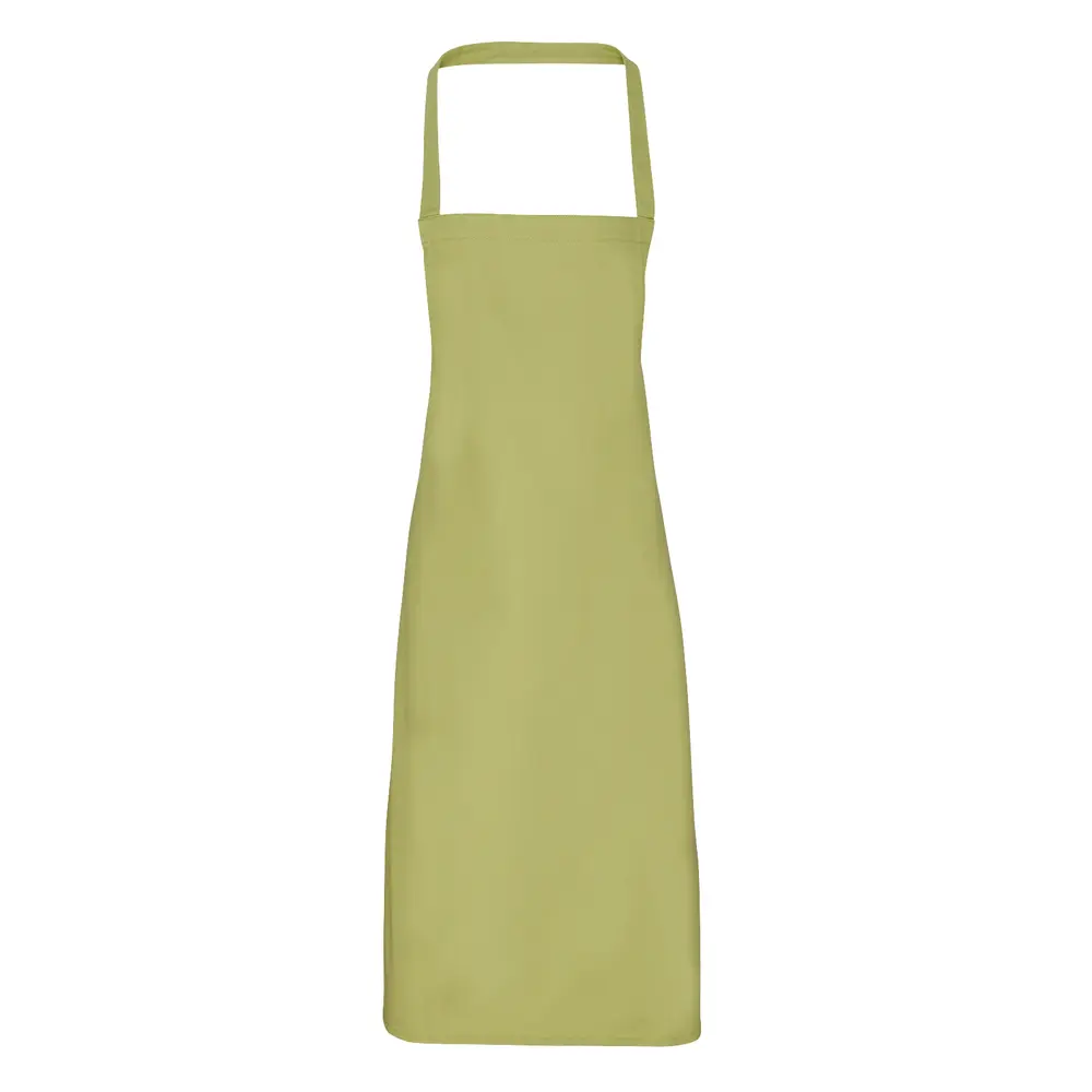 Lime Bib Apron 100% Cotton
