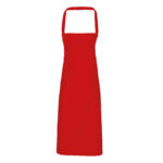 Red Bib Apron 100% Cotton