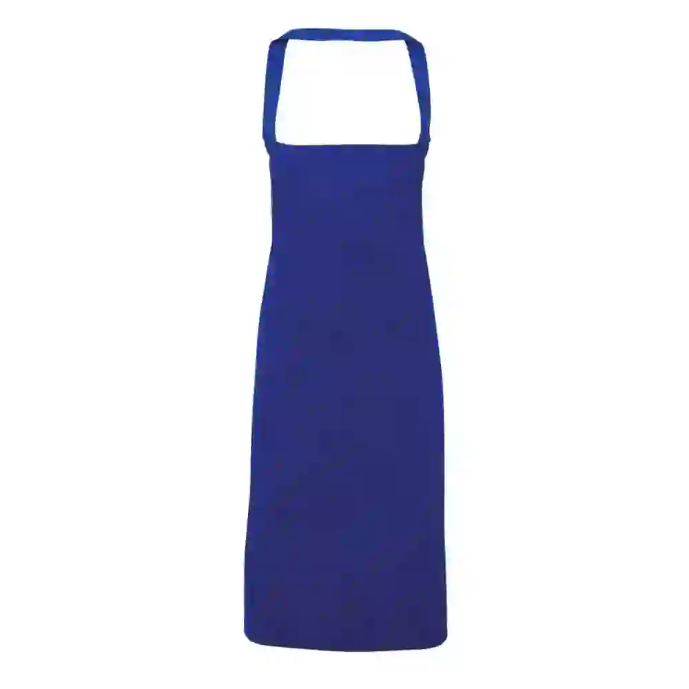 Royal Blue Bib Apron 100% Cotton