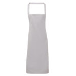 Silver Grey Bib Apron 100% Cotton