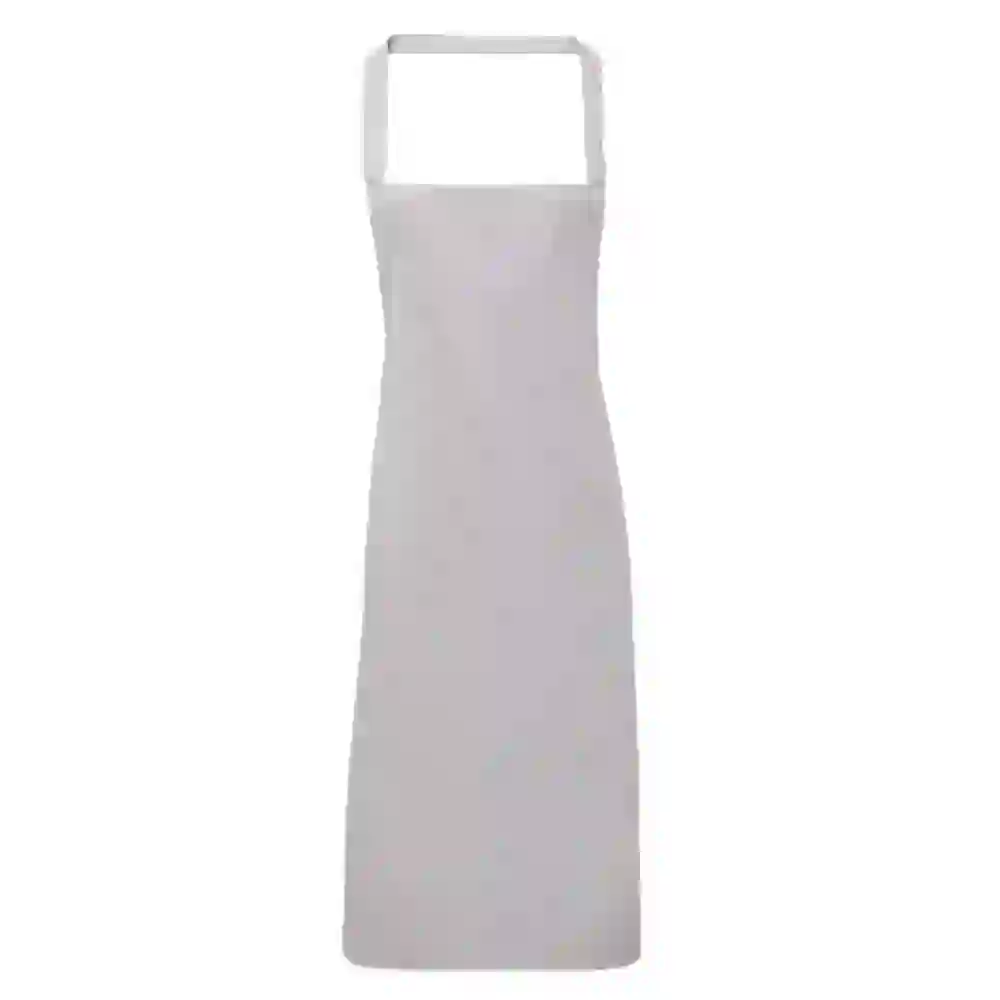 Silver Grey Bib Apron 100% Cotton