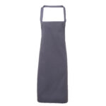 Steel Grey Bib Apron 100% Cotton