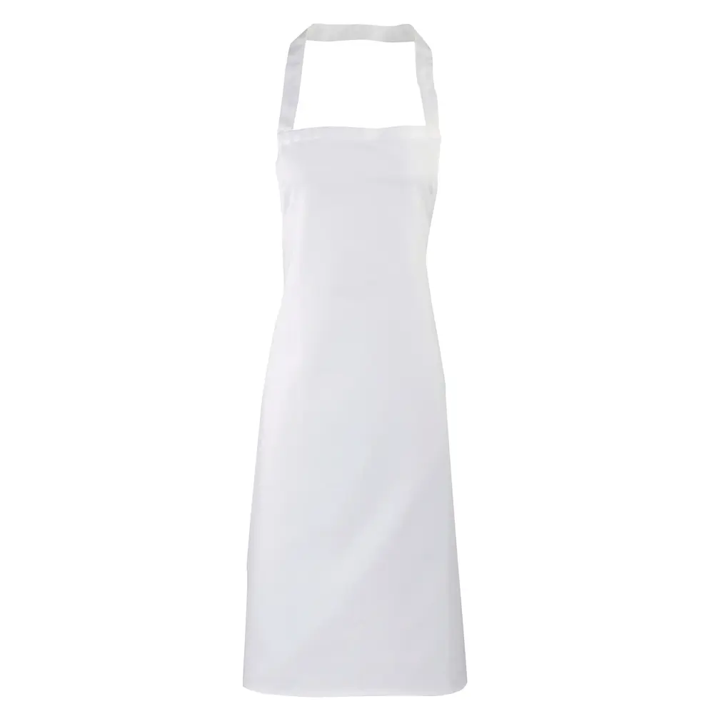 White Bib Apron 100% Cotton