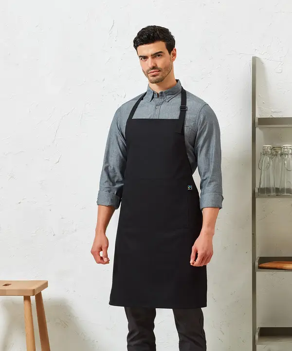 Cotton Bib Apron, Organic And Fairtrade Certified PR112_LS00_2024