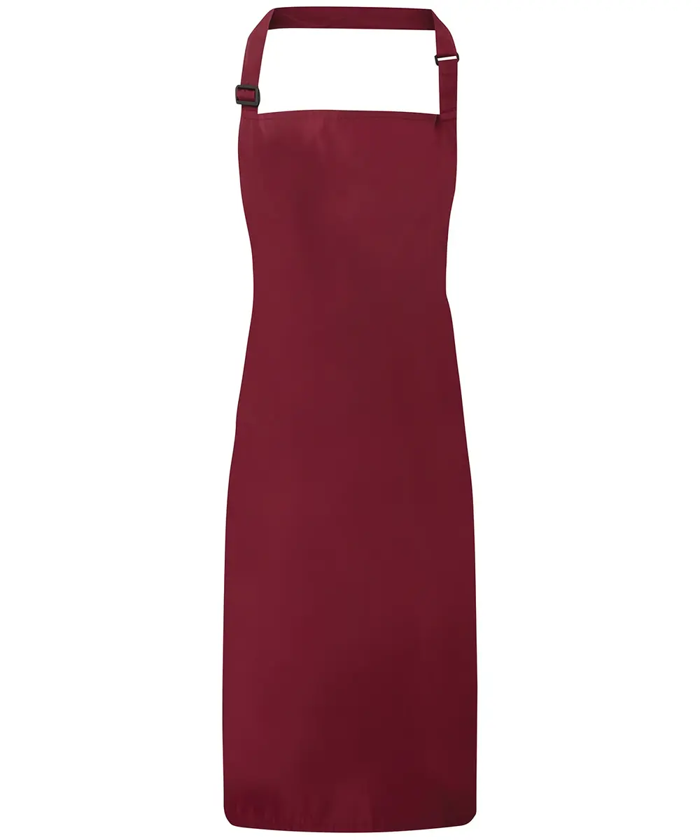 Waterproof Bib Apron Burgundy
