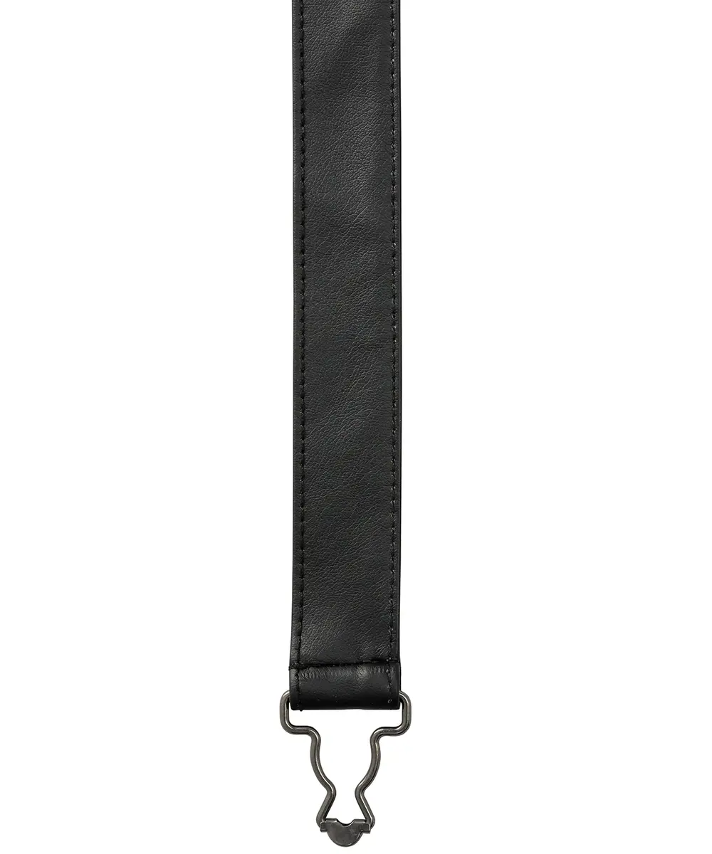 Cross Back Interchangeable Apron Straps Black Faux Leather