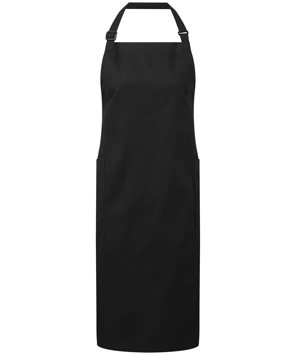 Recycled Polyester & Organic Cotton Apron Black