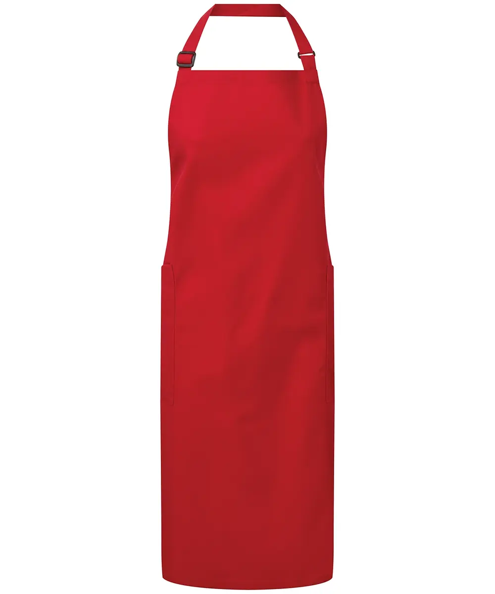 Recycled Polyester & Organic Cotton Apron Red