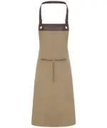 Espresso Bib Apron Khaki Brown