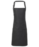 Jeans Stitch Bib Apron Black Denim