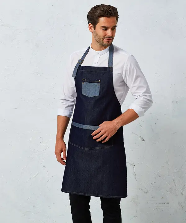 Domain Contrast Denim Bib Apron PR127_LS00_20242