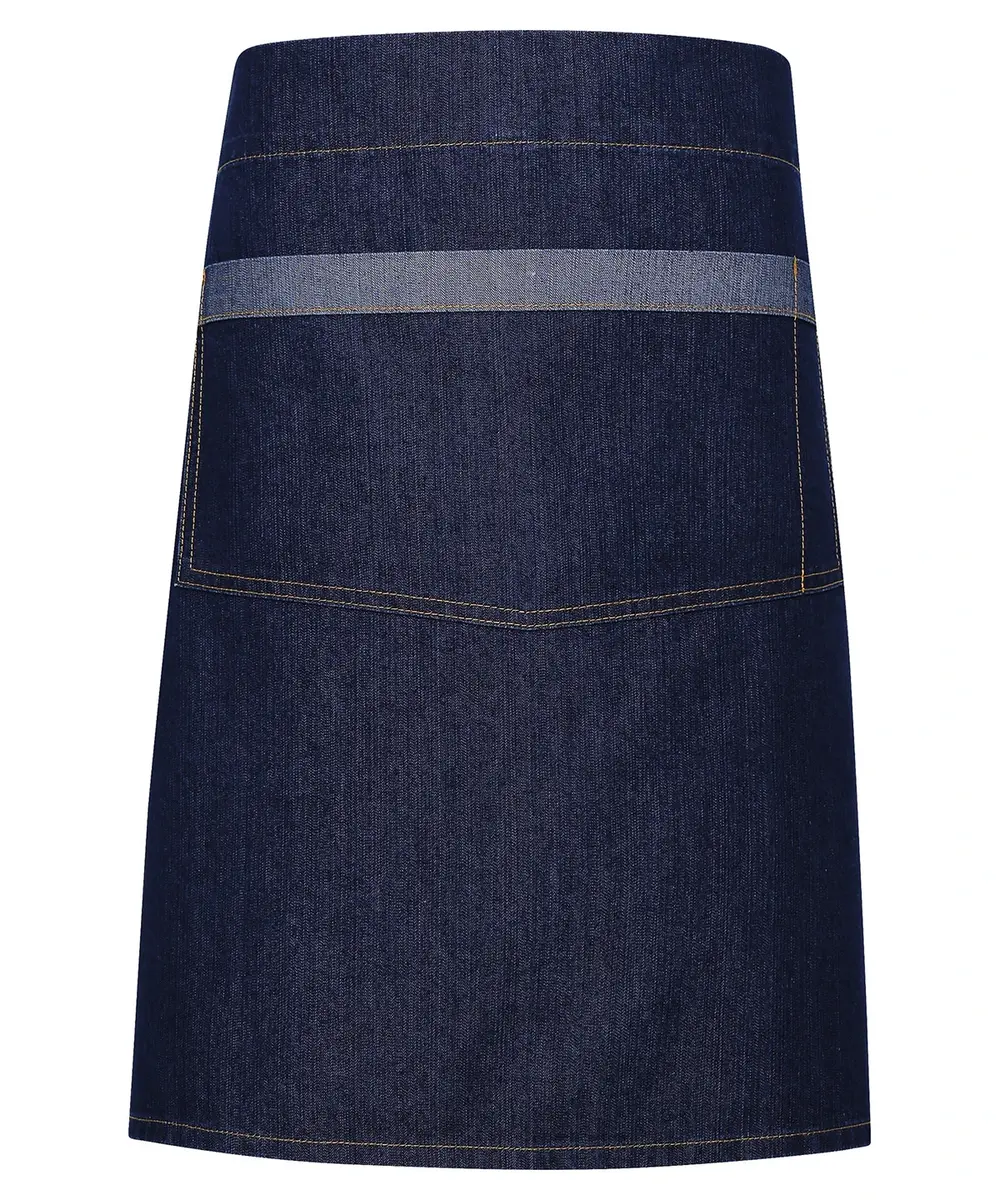 Domain Contrast Denim Waist Apron - Indigo Denim, One Size Indigo Denim