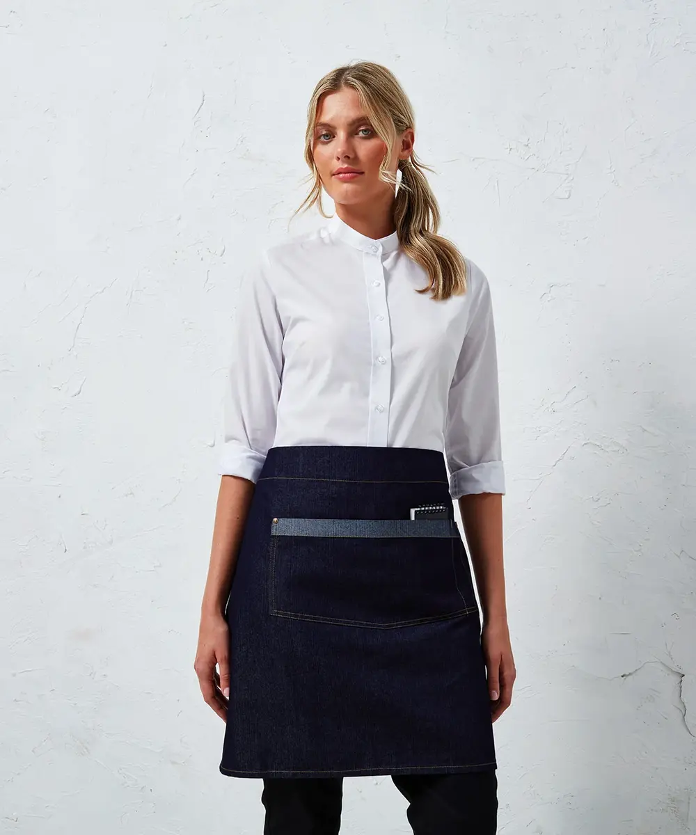 Domain Contrast Denim Waist Apron PR128_LS00_20243