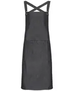 Cross Back 'barista' Bib Apron Black Denim