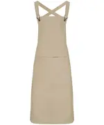 Cross Back 'barista' Bib Apron Khaki