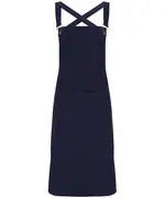 Cross Back 'barista' Bib Apron Navy
